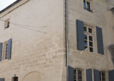 Rénovation de façade au centre ville de Villeneuve-les-Avignon