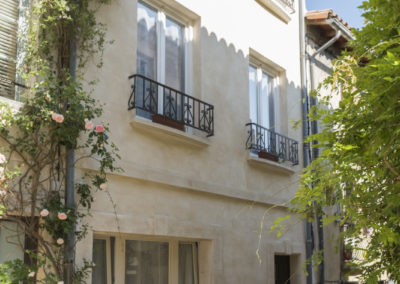 Rénovation de façade au centre ancien de Villeneuve-les-Avignon